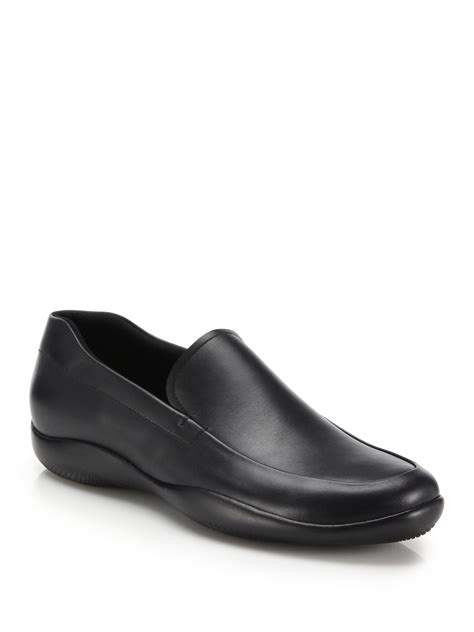 prada calf loafers.